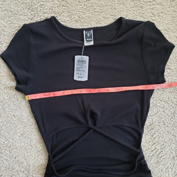 Windsor Black Cut Out Ruched Dress - Picture 7 of 7